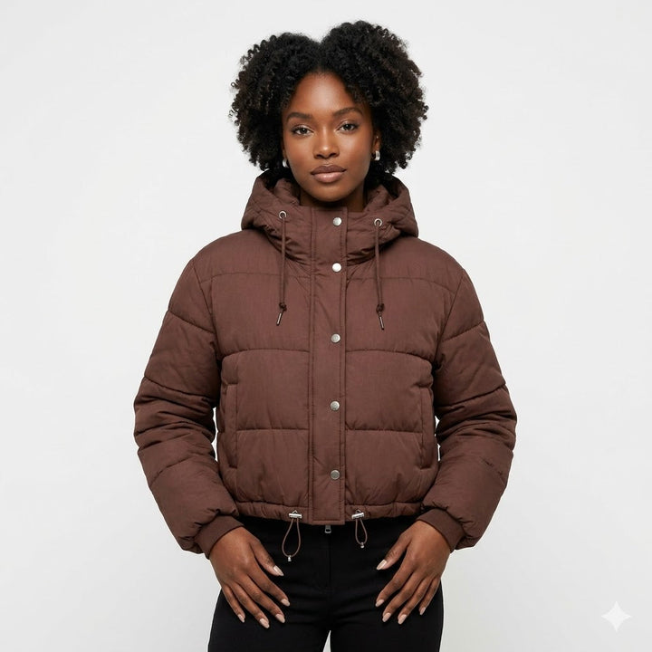 Theodora | Women's Lightweight Casual Cropped Puffer Jacket For — 1