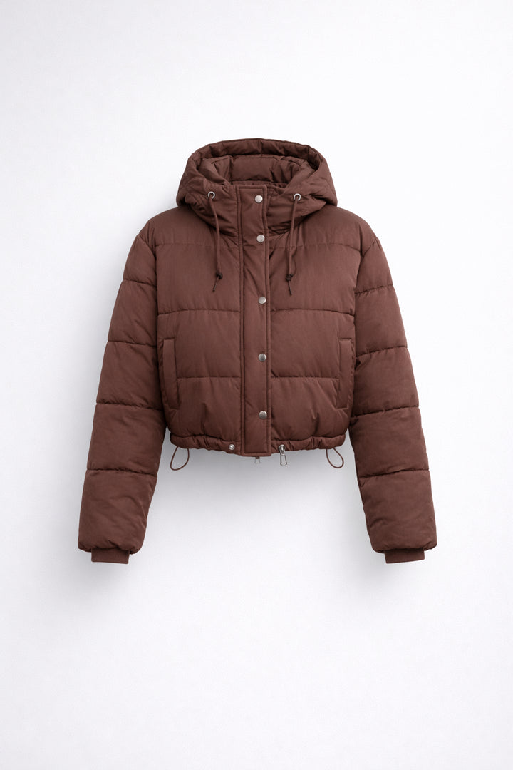 Theodora | Women's Lightweight Casual Cropped Puffer Jacket For — 2