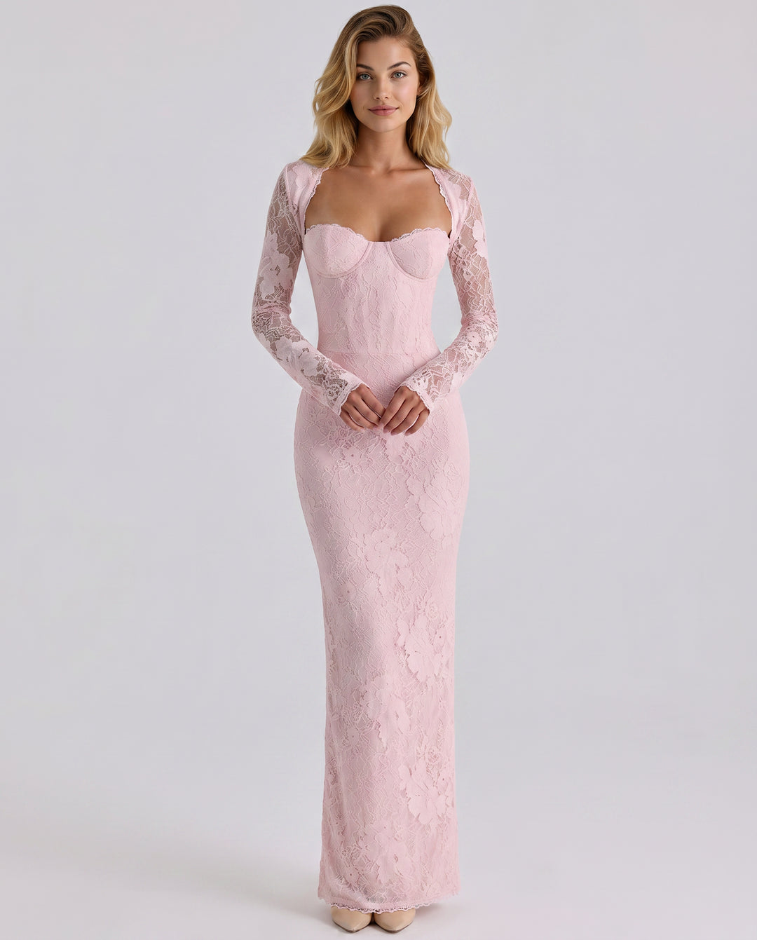 Tindraoura | Women's Elegant Lace Evening Dress Glamour — 1