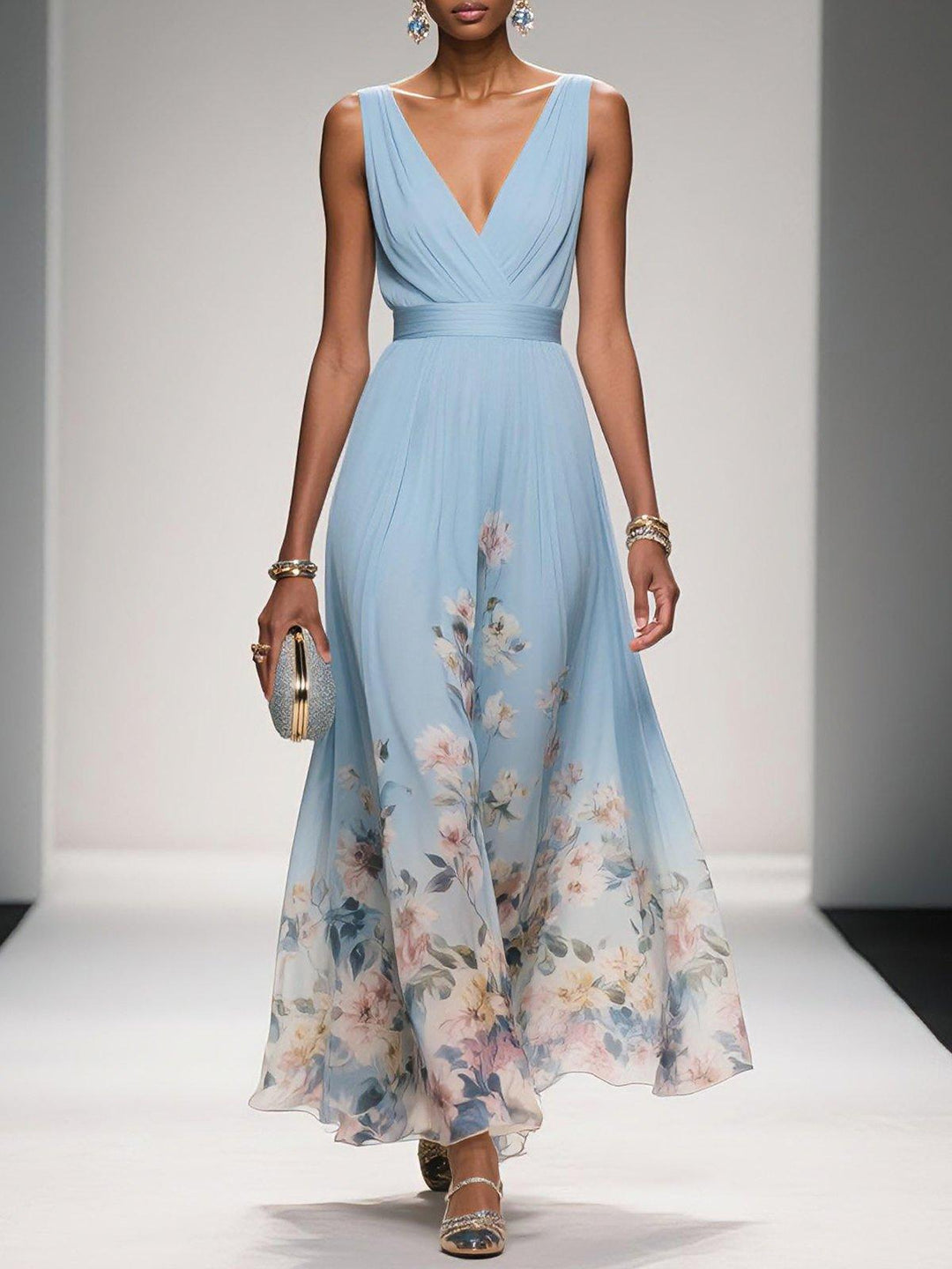 Unaanthe | Women's Elegant Floral Wedding Guest Dress — 1