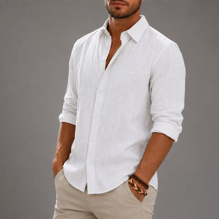 Velvia | Women's Button-Up Casual Button Shirt — White