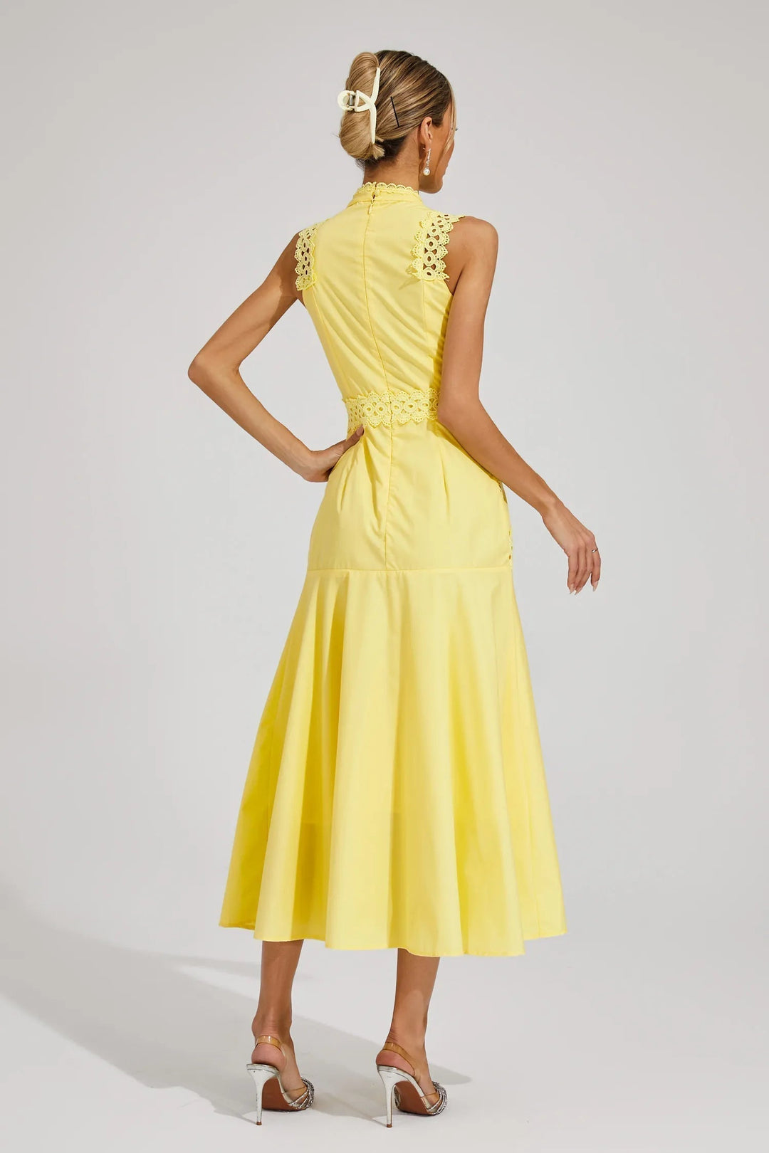 Veraina | Stunning Summer Flowy Midi Wedding Guest Dress For Weddings And Garden Parties