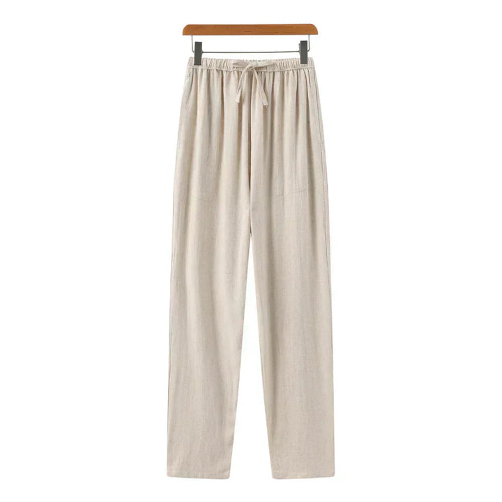 Wrenlise | Women's Wide-Leg Marrakech - Linen Pants — Beige