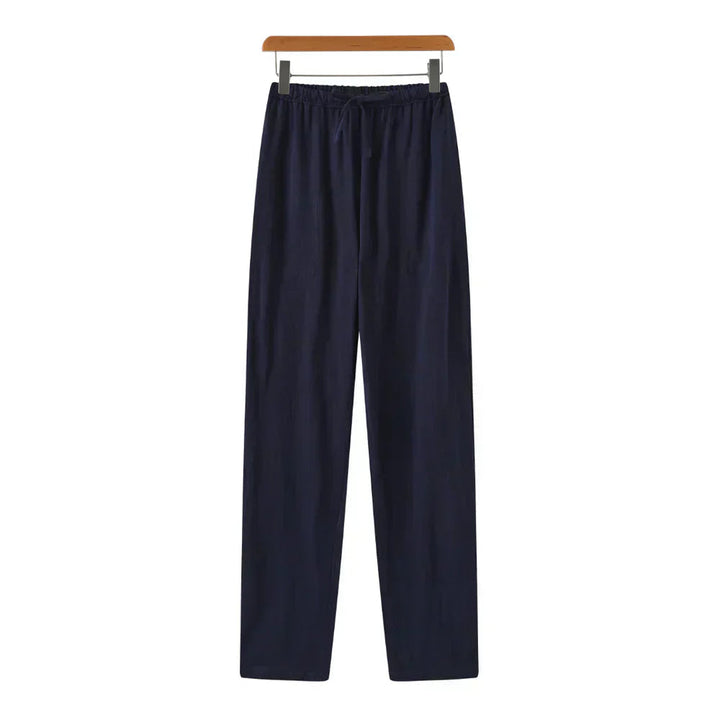 Wrenlise | Women's Wide-Leg Marrakech - Linen Pants — Blue