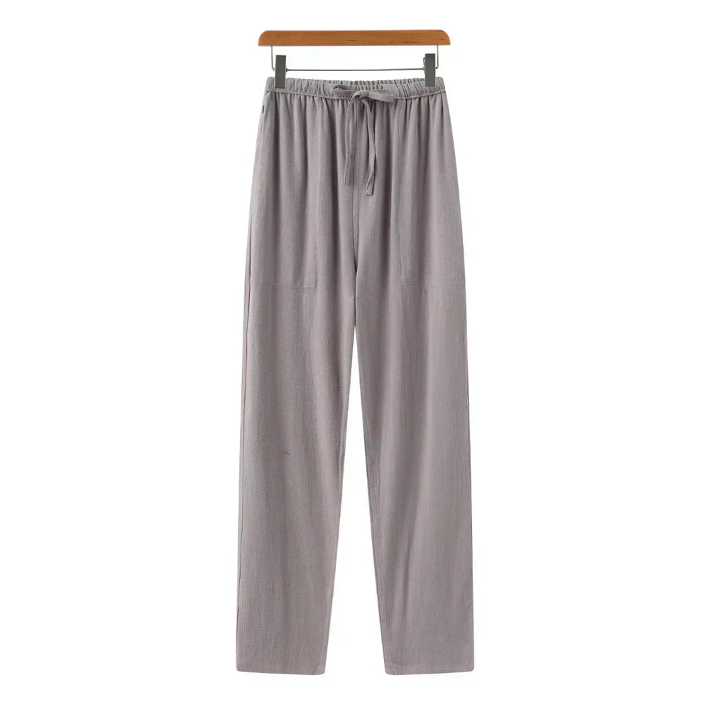 Wrenlise | Women's Wide-Leg Marrakech - Linen Pants — Gray