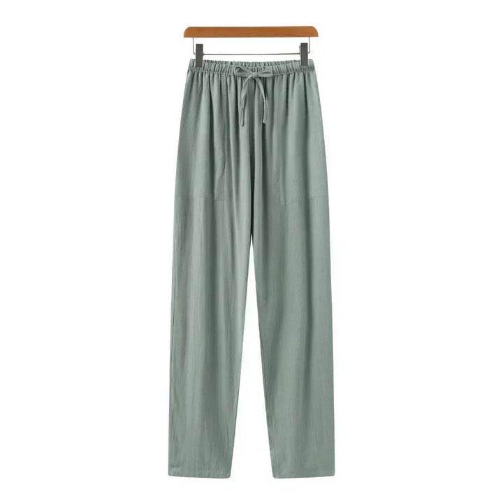 Wrenlise | Women's Wide-Leg Marrakech - Linen Pants — Green