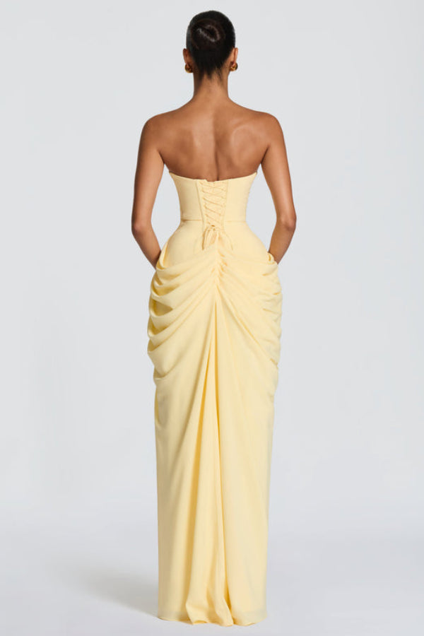 Wynnwen | Women's Elegant Flowing Maxi Occasion Dress — 2