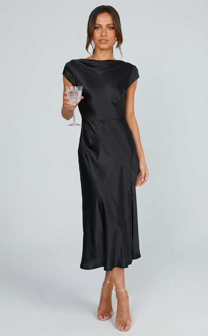 Zaraora | Minimalist Midi Slip Dress