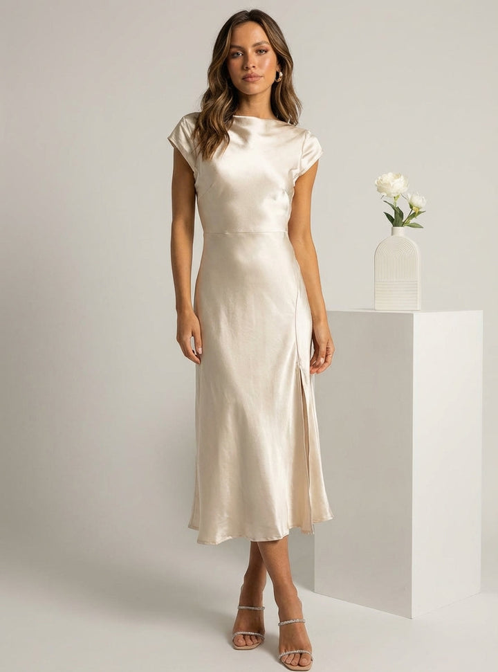 Zaraora | Minimalist Midi Slip Dress