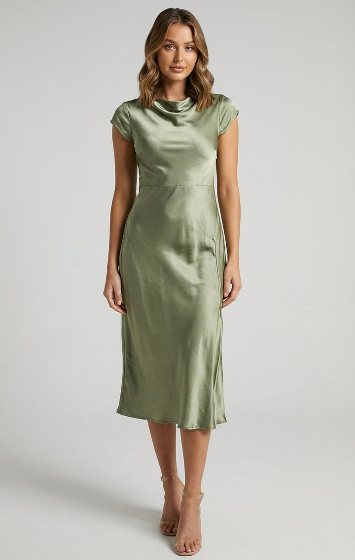 Zaraora | Minimalist Midi Slip Dress