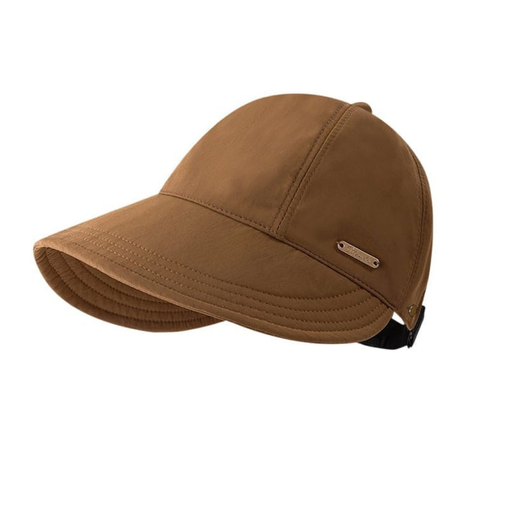 Zillathea | Women's Casual Stretch Wide-Brim Sun Hat Top — Brown