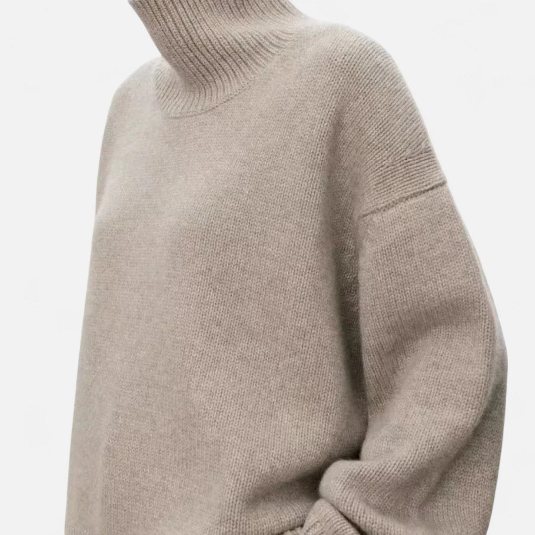 Zinnia | Women's Knit Cozy Timeless Turtleneck Sweater for Elegant Warmth — 2